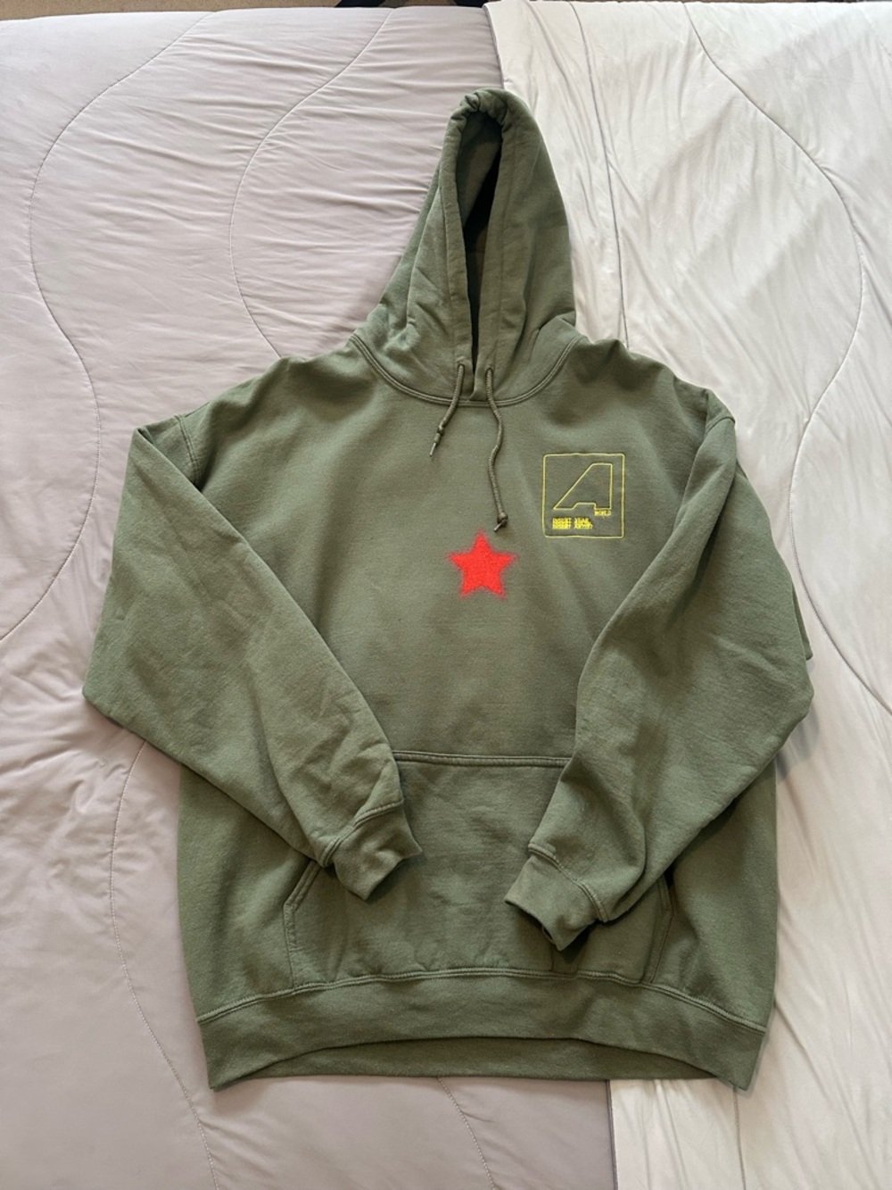 Men's Olive Green Travis Scott Astroworld hoodie - Rolling Loud Exclusive